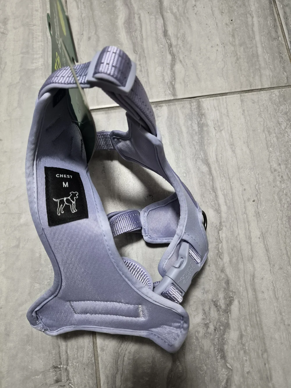 Boots & Barkley Pink and Green Dog Harness Packaging Size M